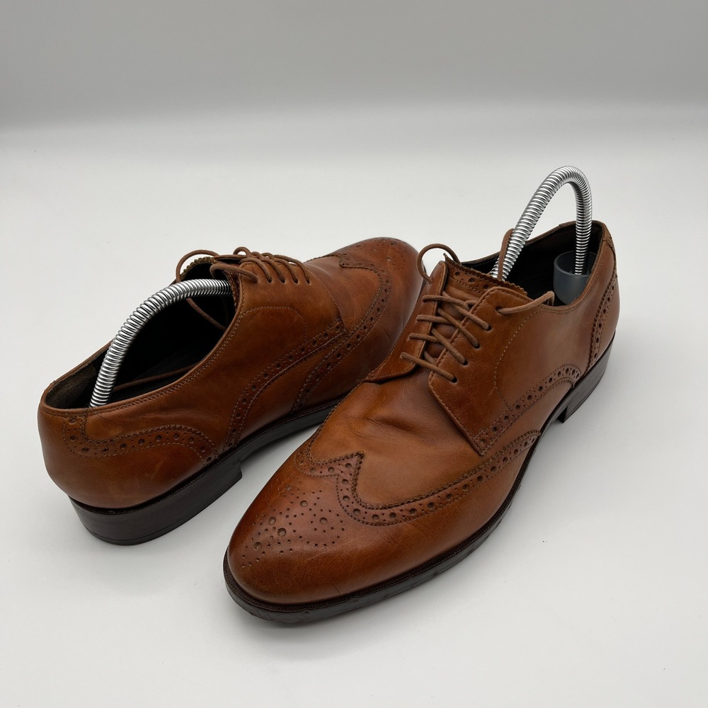 Cole Haan‎ Grand OS Mens 8.5 M Brown Leather Wingtip Derby Shoes C24168
